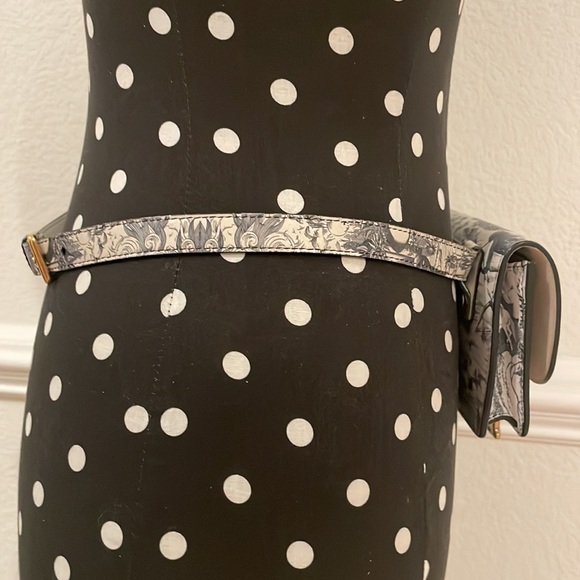 Christian Dior Calfskin Jardín Natural Print Saddle Belt Bag Latte Multicolor - Picture 5 of 16